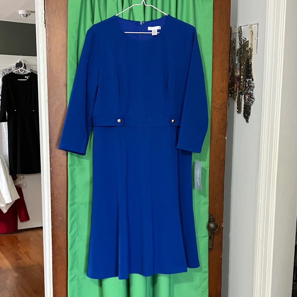 London Times Royal Blue Women's Dress